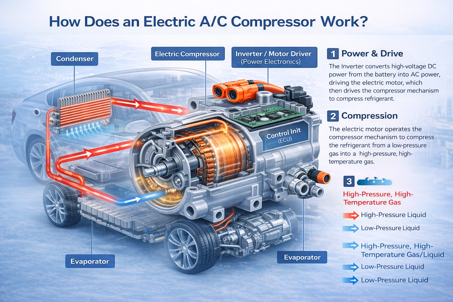 How Does an Electric A/C Compressor Work?